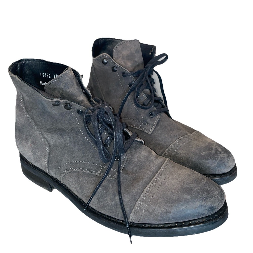 Thursday Boot Company Captain Cap-Toe Boots Men's Size 11.5 Gray Suede